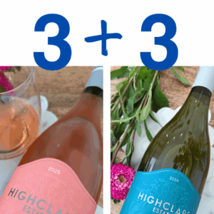 Highclare Estate wines, Rosé and Pinot Gris.