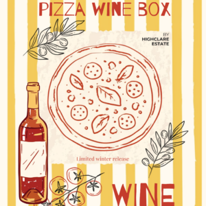 Highclare Sunday pizza and wine box poster