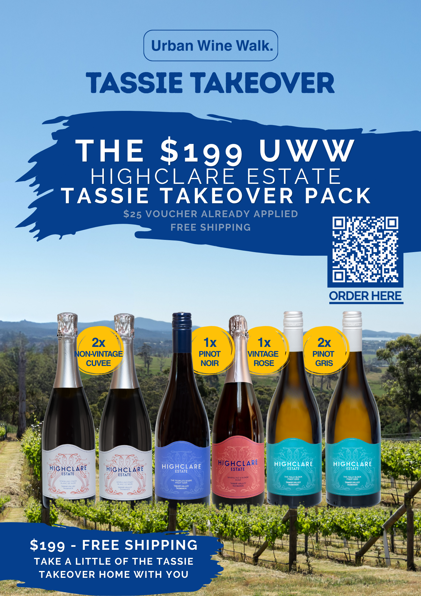 $199 uww tassie takeover pack