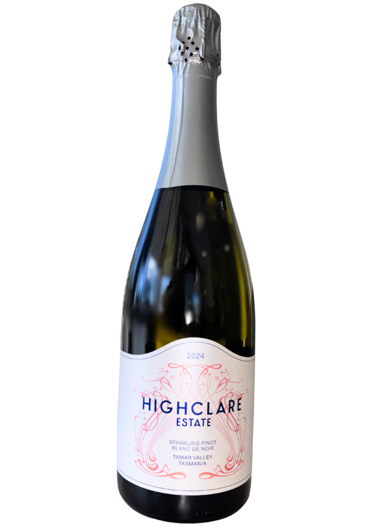 Highclare Estate 2024 sparkling Pinot Blanc de Noir bottle
