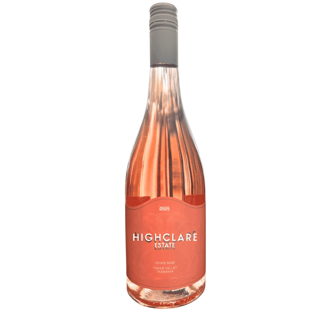 Highclare Estate 2025 Tamar Valley rosé wine bottle
